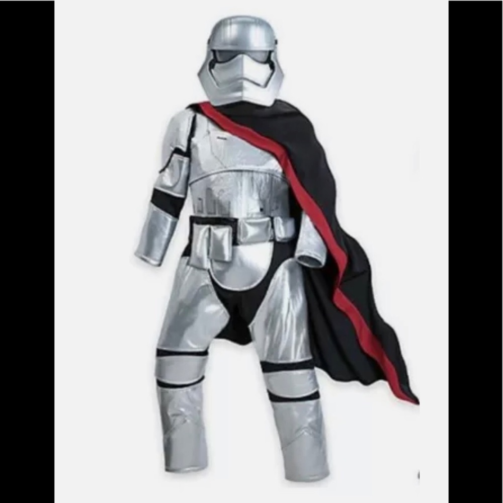 DISNEY STAR WARS AWAKENS CPT PHASMA SILVER STORM TROOPER COSTUME NEW